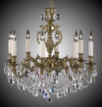 American Brass & Crystal CH9542-A-01G-PI - Eight Light Chandelier